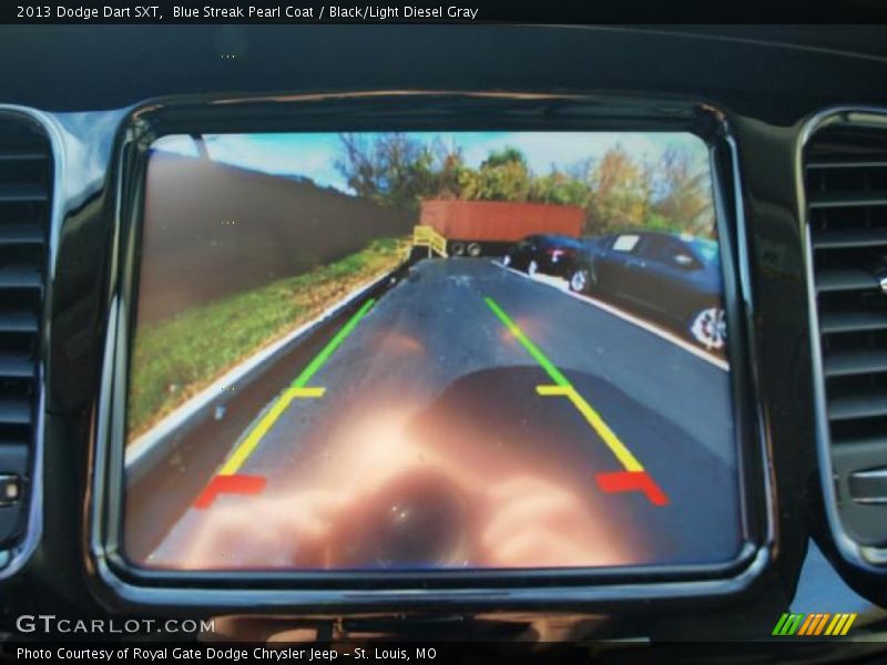 Blue Streak Pearl Coat / Black/Light Diesel Gray 2013 Dodge Dart SXT