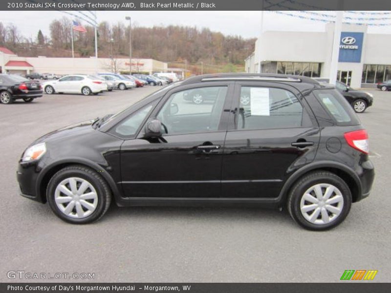 Black Pearl Metallic / Black 2010 Suzuki SX4 Crossover Technology AWD