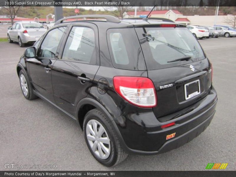 Black Pearl Metallic / Black 2010 Suzuki SX4 Crossover Technology AWD