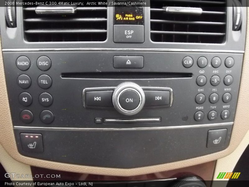 Arctic White / Savanna/Cashmere 2008 Mercedes-Benz C 300 4Matic Luxury