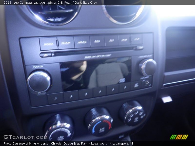 Winter Chill Pearl / Dark Slate Gray 2013 Jeep Compass Latitude