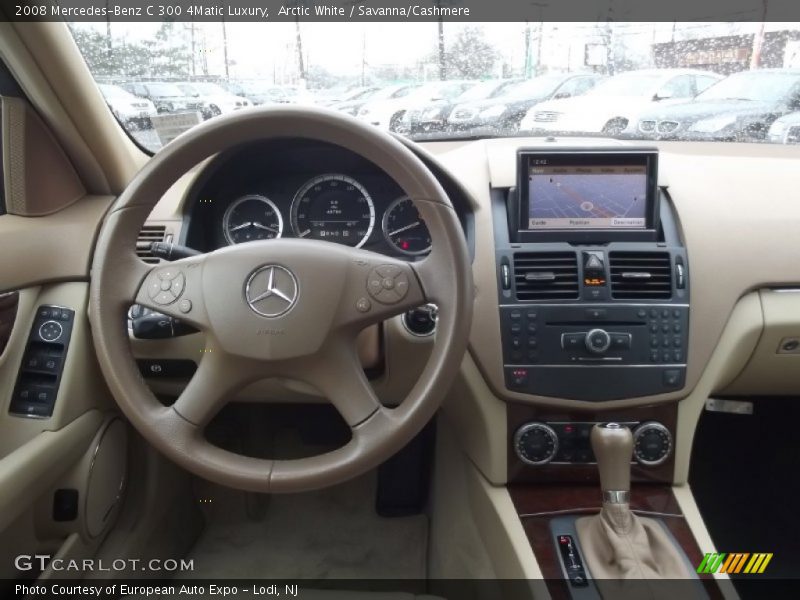 Arctic White / Savanna/Cashmere 2008 Mercedes-Benz C 300 4Matic Luxury