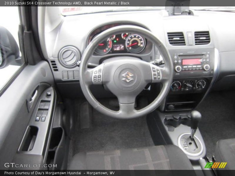 Black Pearl Metallic / Black 2010 Suzuki SX4 Crossover Technology AWD