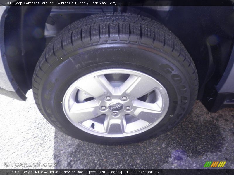 Winter Chill Pearl / Dark Slate Gray 2013 Jeep Compass Latitude