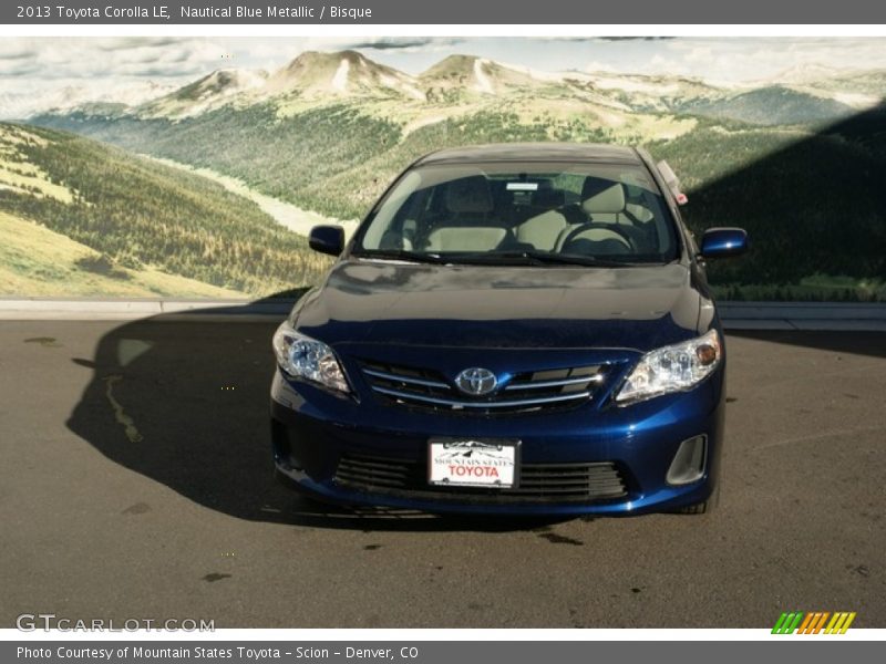 Nautical Blue Metallic / Bisque 2013 Toyota Corolla LE