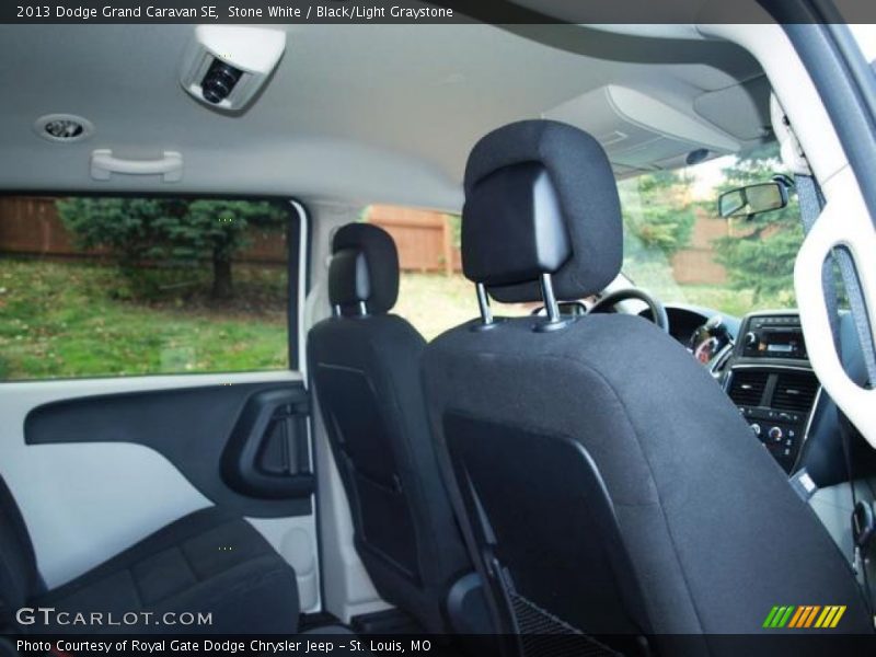 Stone White / Black/Light Graystone 2013 Dodge Grand Caravan SE