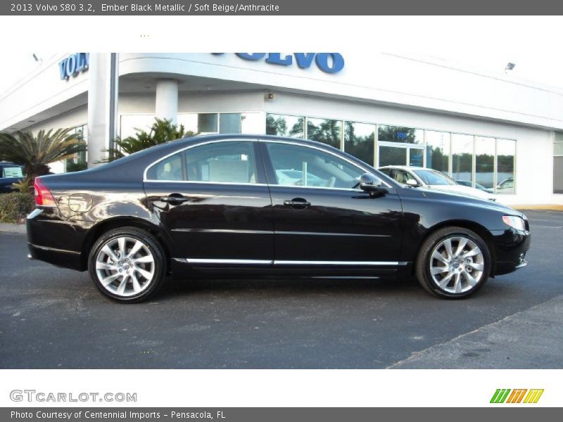 Ember Black Metallic / Soft Beige/Anthracite 2013 Volvo S80 3.2
