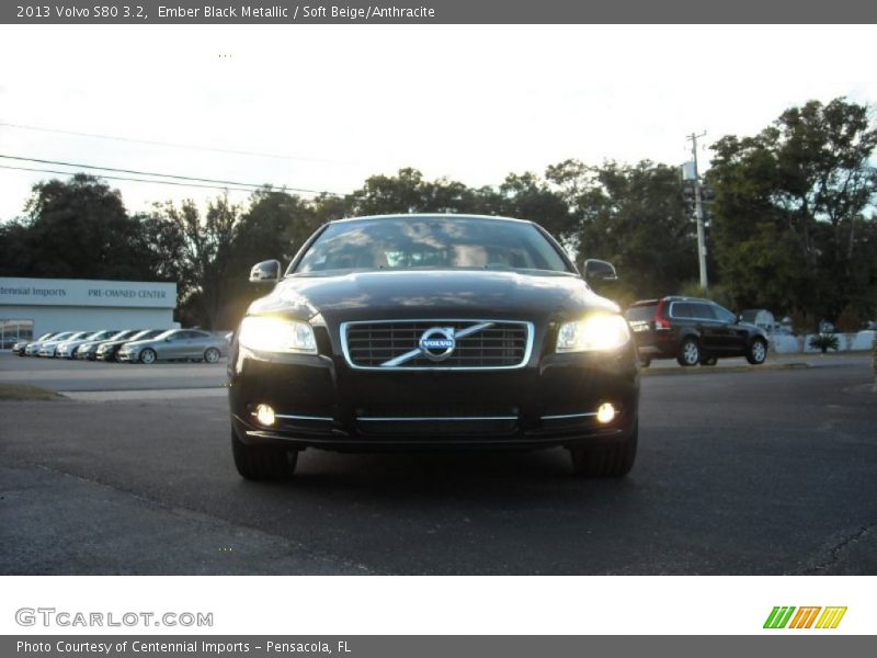 Ember Black Metallic / Soft Beige/Anthracite 2013 Volvo S80 3.2