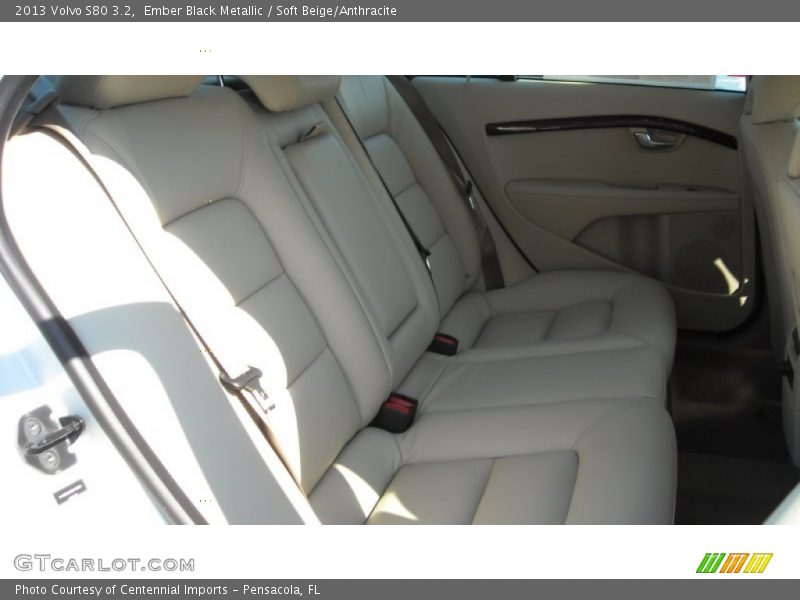 Ember Black Metallic / Soft Beige/Anthracite 2013 Volvo S80 3.2
