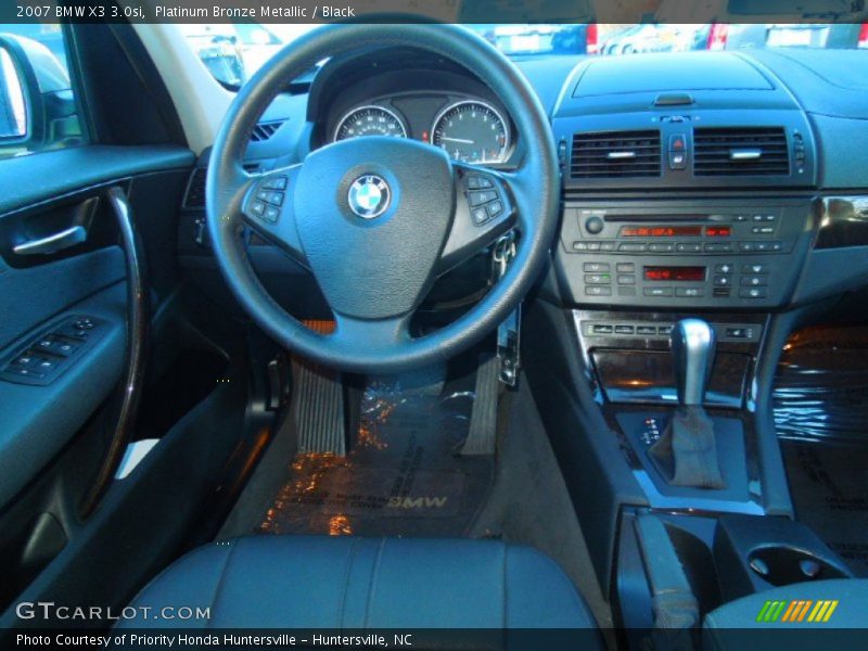 Platinum Bronze Metallic / Black 2007 BMW X3 3.0si