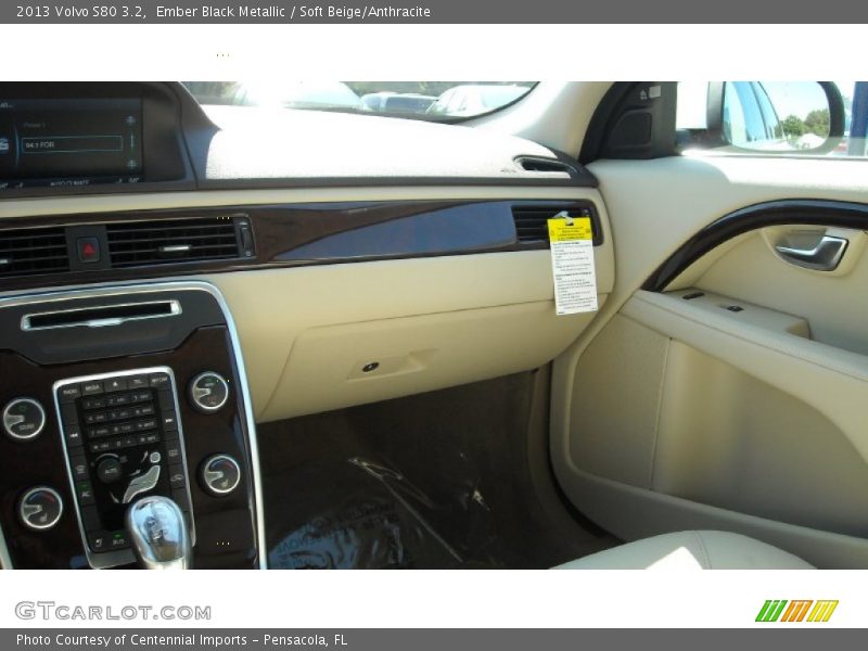 Ember Black Metallic / Soft Beige/Anthracite 2013 Volvo S80 3.2
