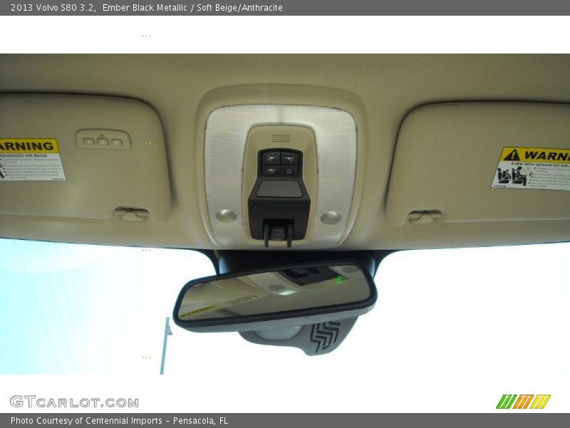 Ember Black Metallic / Soft Beige/Anthracite 2013 Volvo S80 3.2