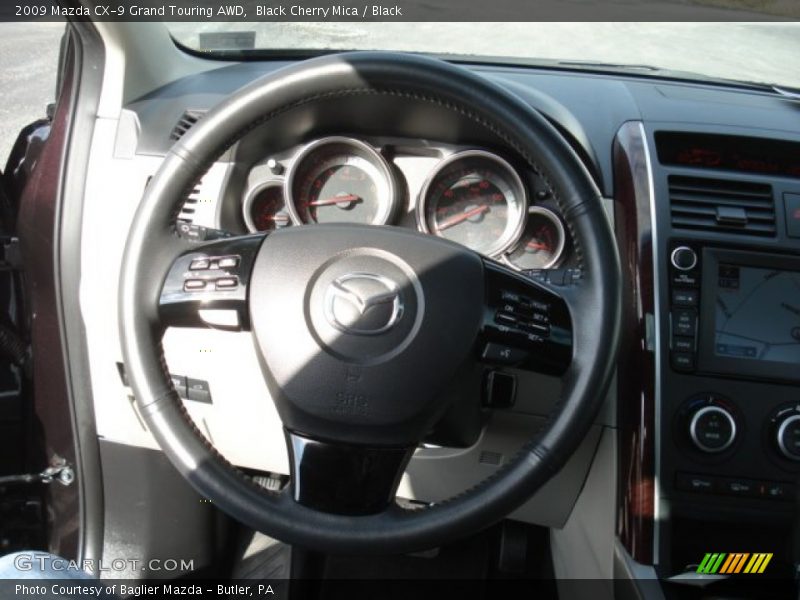 Black Cherry Mica / Black 2009 Mazda CX-9 Grand Touring AWD