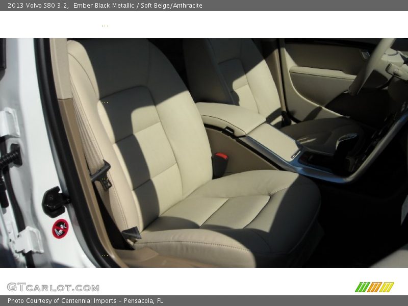 Ember Black Metallic / Soft Beige/Anthracite 2013 Volvo S80 3.2