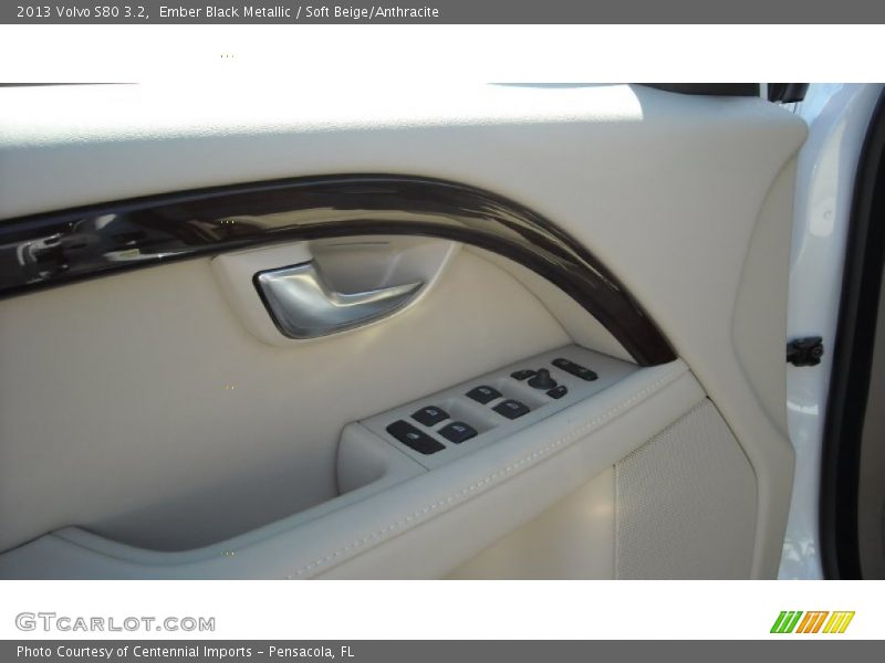 Ember Black Metallic / Soft Beige/Anthracite 2013 Volvo S80 3.2