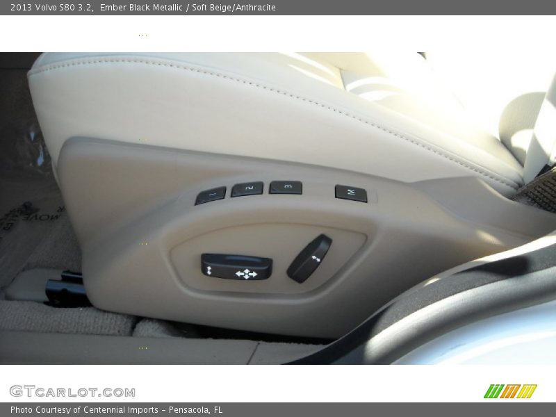 Ember Black Metallic / Soft Beige/Anthracite 2013 Volvo S80 3.2