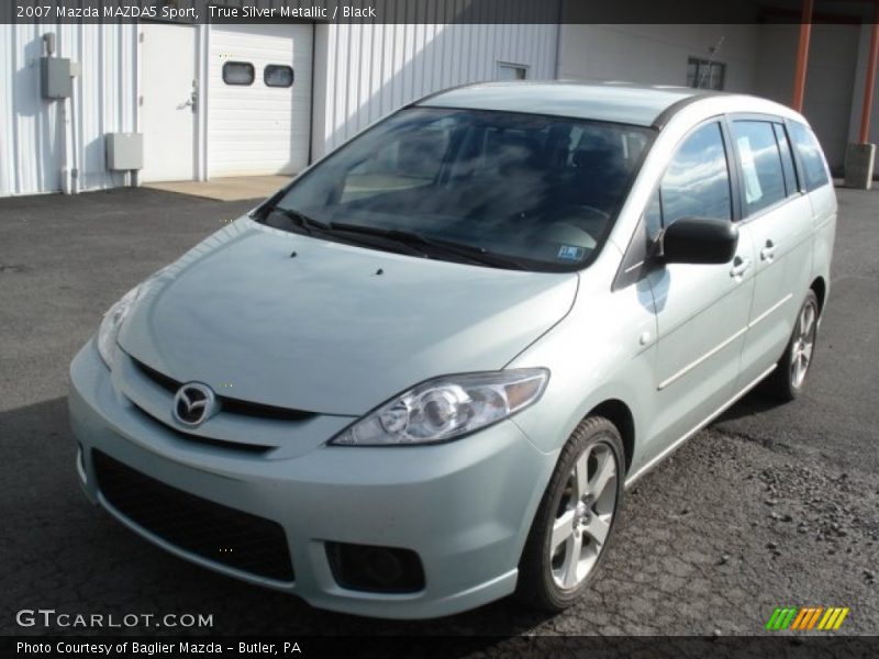 True Silver Metallic / Black 2007 Mazda MAZDA5 Sport