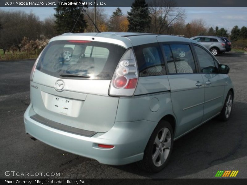 True Silver Metallic / Black 2007 Mazda MAZDA5 Sport