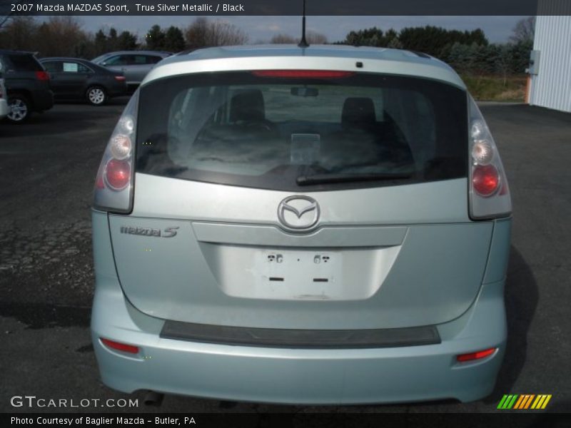 True Silver Metallic / Black 2007 Mazda MAZDA5 Sport