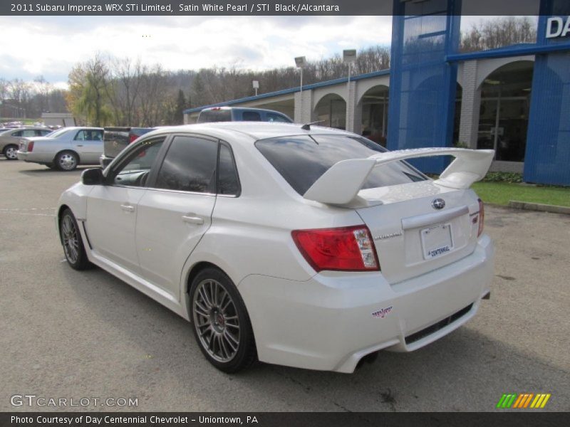 Satin White Pearl / STI  Black/Alcantara 2011 Subaru Impreza WRX STi Limited