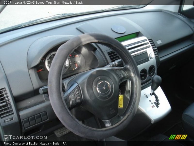 True Silver Metallic / Black 2007 Mazda MAZDA5 Sport