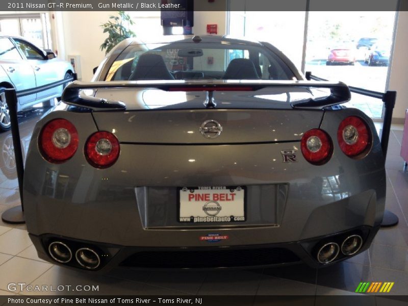 Gun Metallic / Black Leather 2011 Nissan GT-R Premium