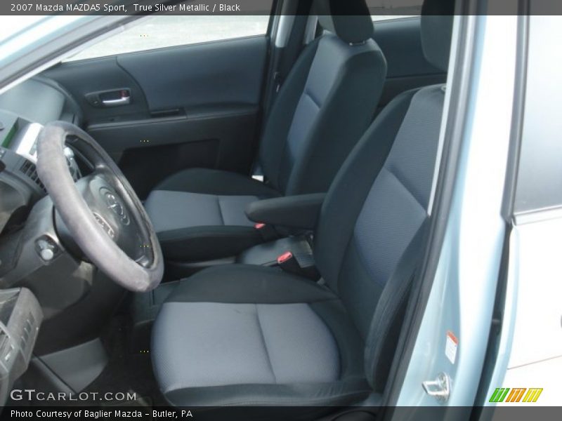 True Silver Metallic / Black 2007 Mazda MAZDA5 Sport