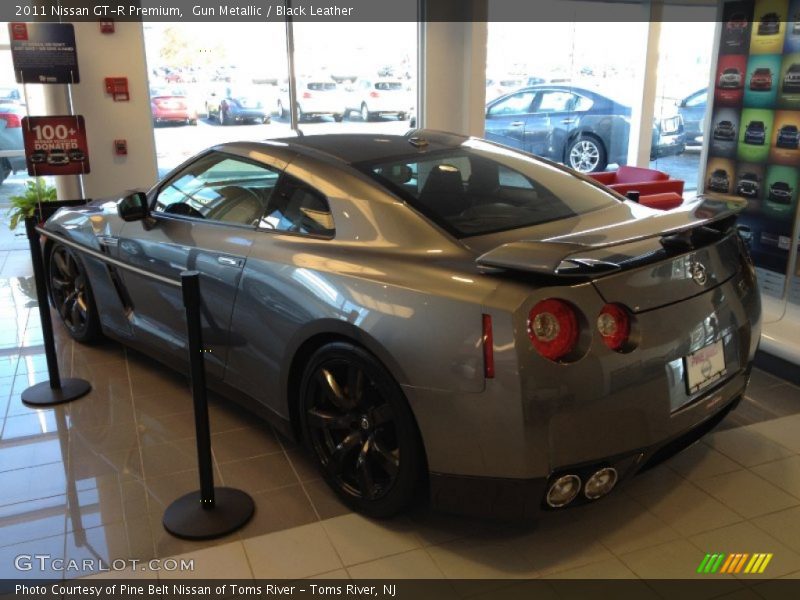 Gun Metallic / Black Leather 2011 Nissan GT-R Premium