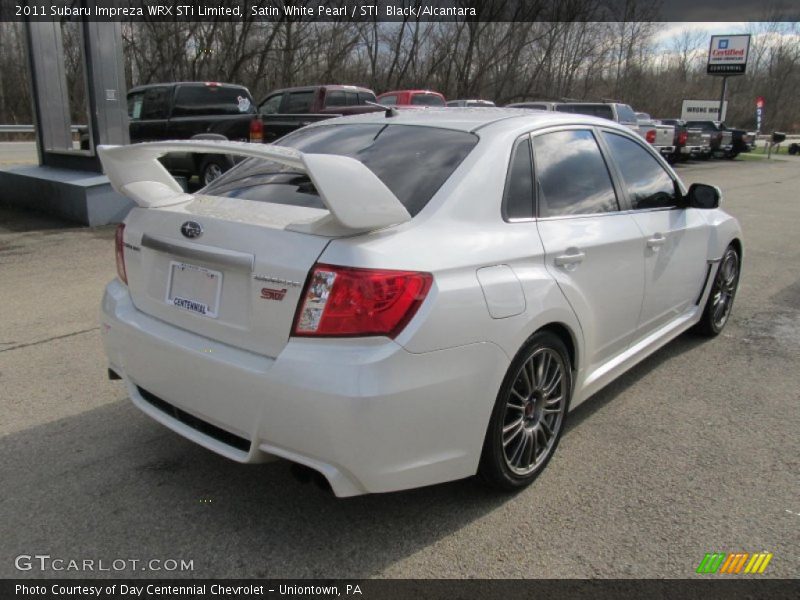 Satin White Pearl / STI  Black/Alcantara 2011 Subaru Impreza WRX STi Limited