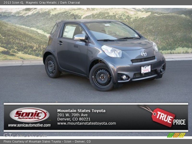 Magnetic Gray Metallic / Dark Charcoal 2013 Scion iQ