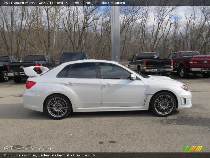 Satin White Pearl / STI  Black/Alcantara 2011 Subaru Impreza WRX STi Limited