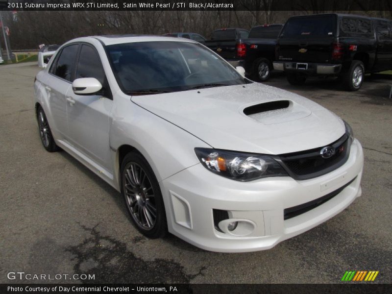 Satin White Pearl / STI  Black/Alcantara 2011 Subaru Impreza WRX STi Limited