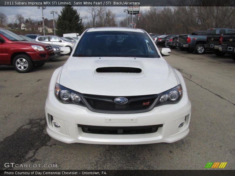 Satin White Pearl / STI  Black/Alcantara 2011 Subaru Impreza WRX STi Limited