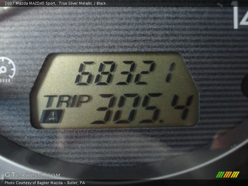True Silver Metallic / Black 2007 Mazda MAZDA5 Sport
