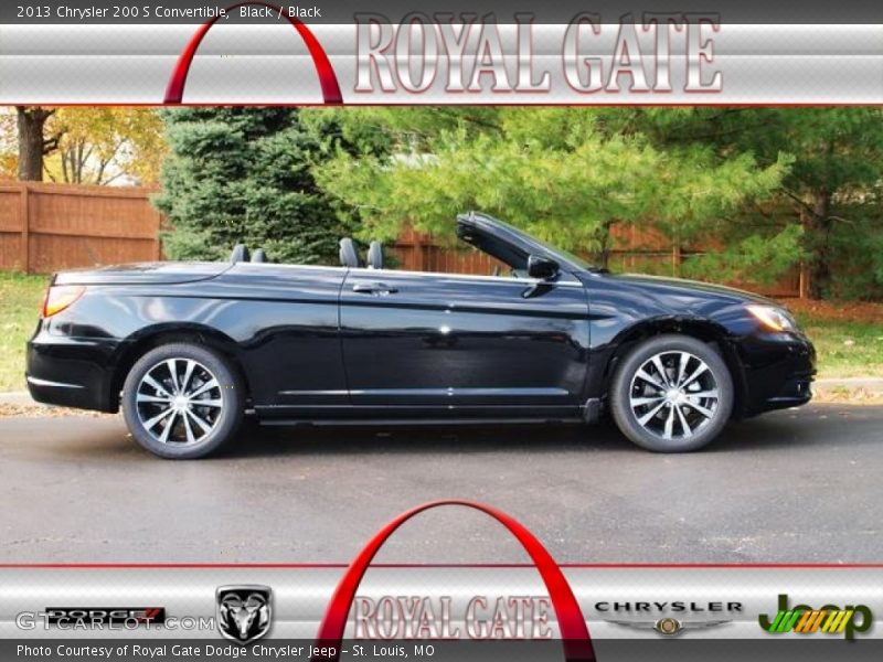 Black / Black 2013 Chrysler 200 S Convertible