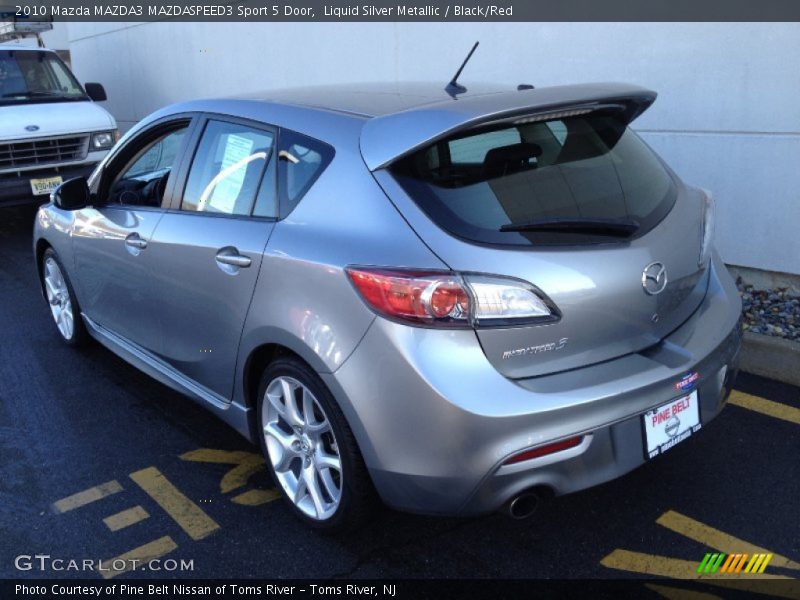 Liquid Silver Metallic / Black/Red 2010 Mazda MAZDA3 MAZDASPEED3 Sport 5 Door