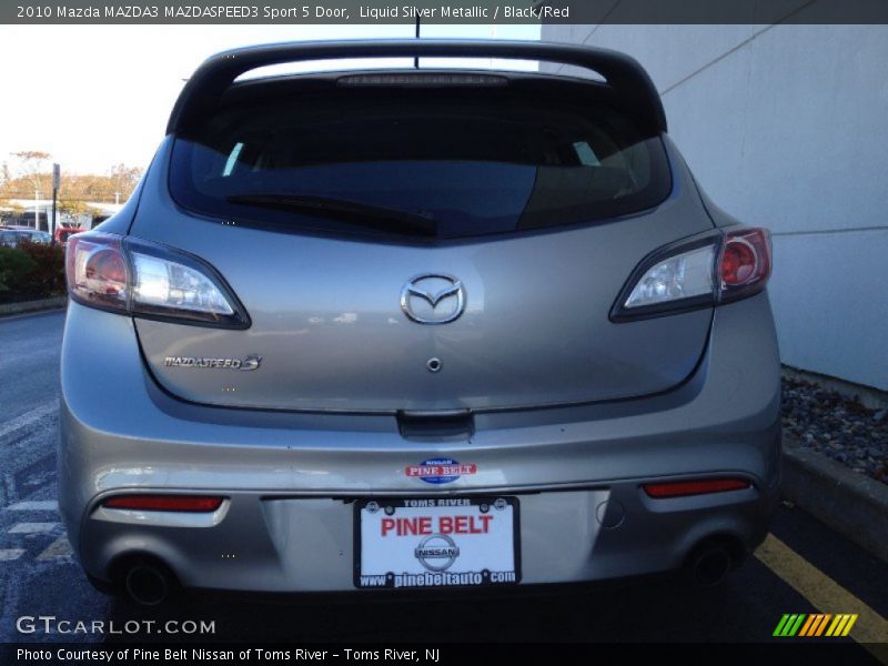 Liquid Silver Metallic / Black/Red 2010 Mazda MAZDA3 MAZDASPEED3 Sport 5 Door