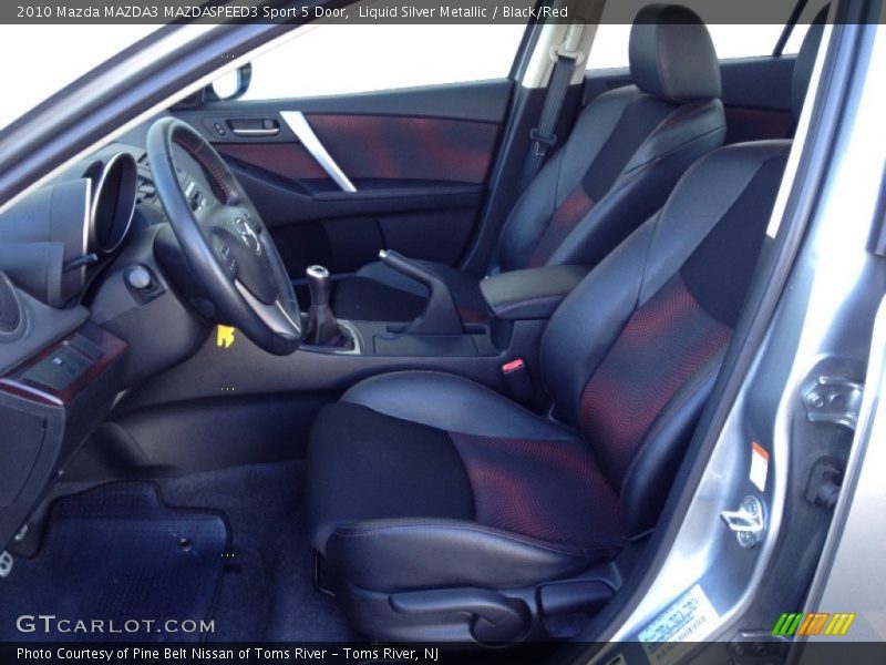 Liquid Silver Metallic / Black/Red 2010 Mazda MAZDA3 MAZDASPEED3 Sport 5 Door
