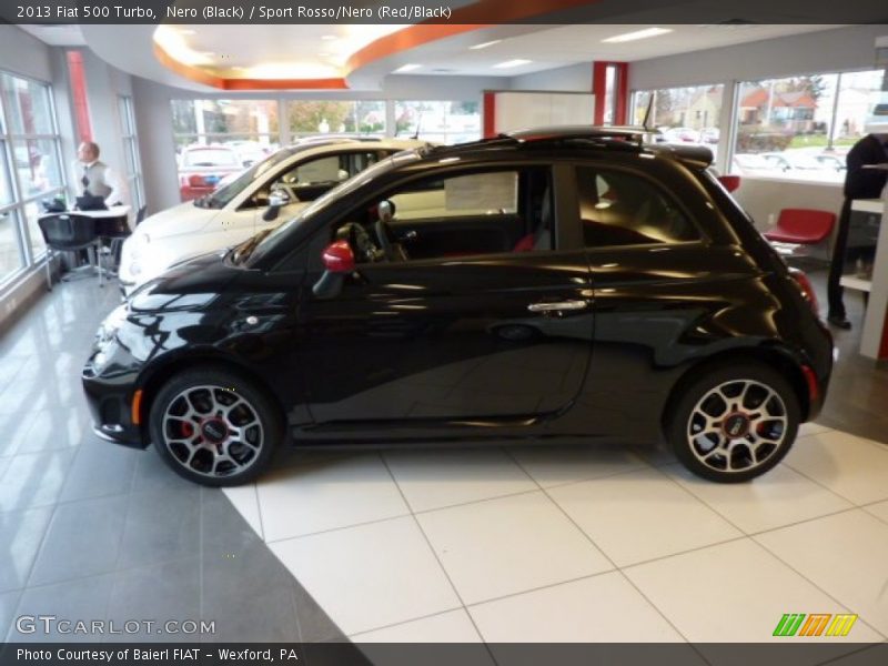 Nero (Black) / Sport Rosso/Nero (Red/Black) 2013 Fiat 500 Turbo