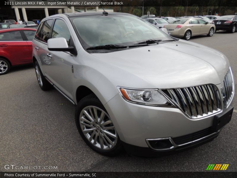 Ingot Silver Metallic / Canyon/Charcoal Black 2011 Lincoln MKX FWD