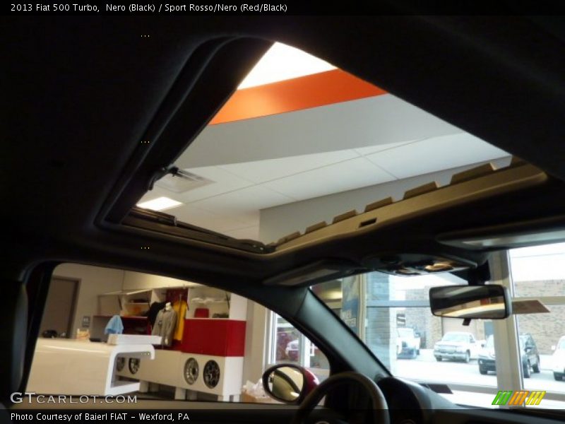 Nero (Black) / Sport Rosso/Nero (Red/Black) 2013 Fiat 500 Turbo