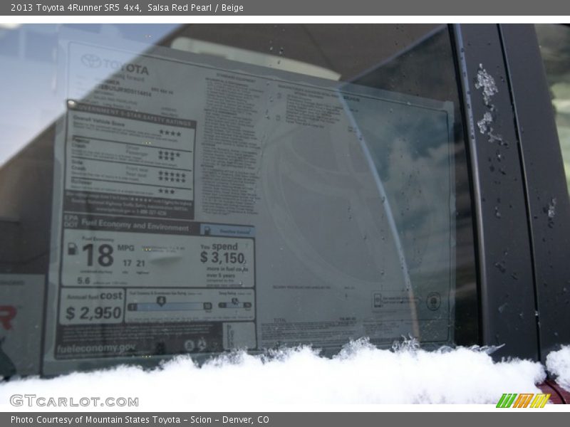 Salsa Red Pearl / Beige 2013 Toyota 4Runner SR5 4x4
