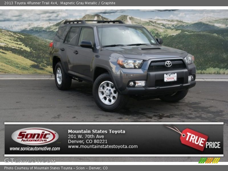 Magnetic Gray Metallic / Graphite 2013 Toyota 4Runner Trail 4x4