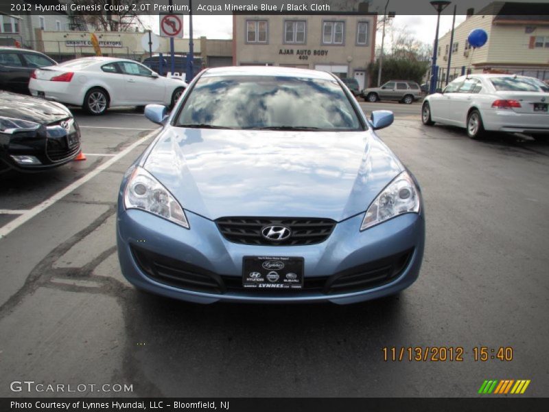 Acqua Minerale Blue / Black Cloth 2012 Hyundai Genesis Coupe 2.0T Premium