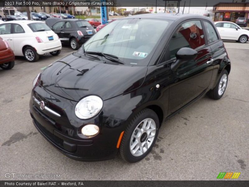 Nero (Black) / Grigio/Nero (Gray/Black) 2013 Fiat 500 Pop