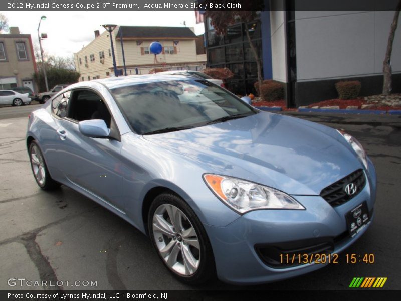 Acqua Minerale Blue / Black Cloth 2012 Hyundai Genesis Coupe 2.0T Premium