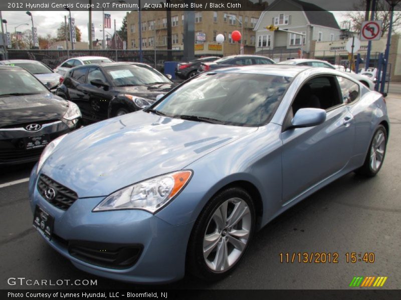 Acqua Minerale Blue / Black Cloth 2012 Hyundai Genesis Coupe 2.0T Premium