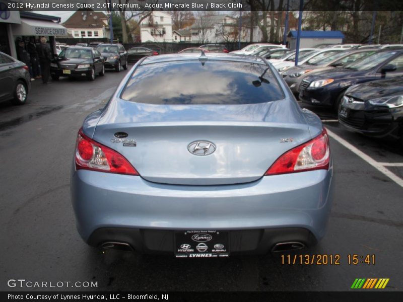 Acqua Minerale Blue / Black Cloth 2012 Hyundai Genesis Coupe 2.0T Premium