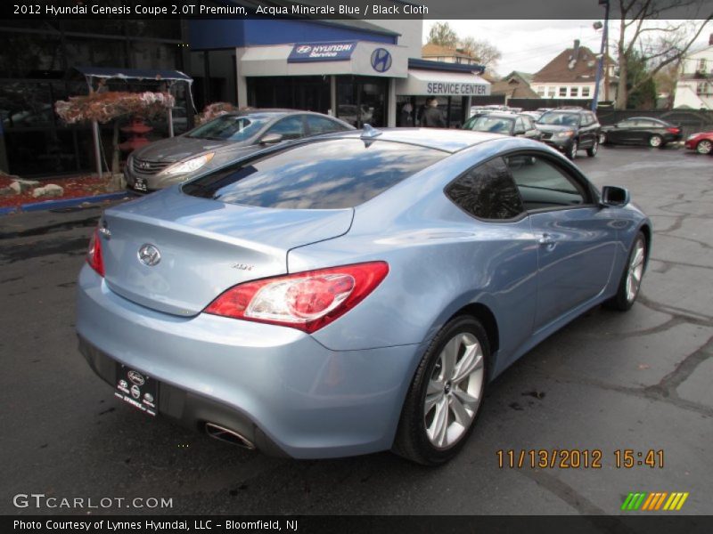 Acqua Minerale Blue / Black Cloth 2012 Hyundai Genesis Coupe 2.0T Premium