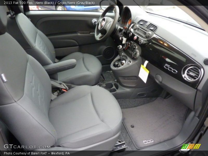 Nero (Black) / Grigio/Nero (Gray/Black) 2013 Fiat 500 Pop